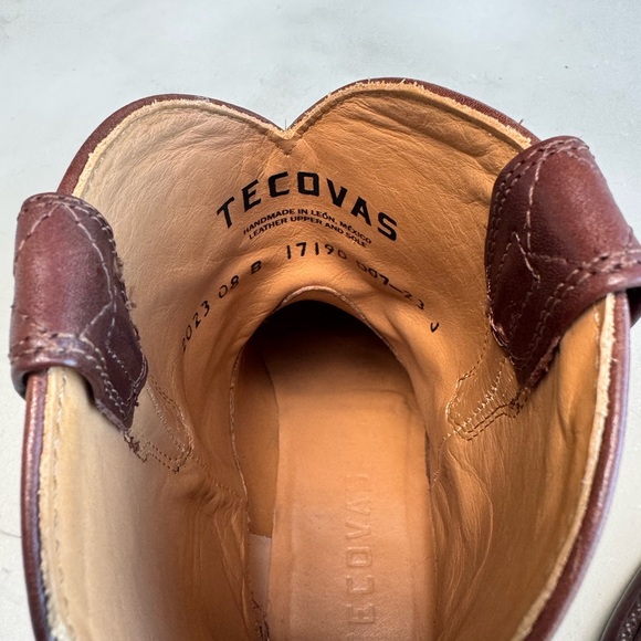 Tecovas The Penny Rich Brown Leather Boots size 8 - Picture 12 of 12